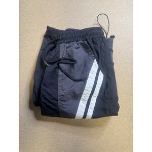 aelfric eden Tri-Color Block Nylon Track Pants Side Stripe Bungee Hem Windbreake